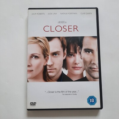 Closer DVD (2004) Jude Law, Natalie Portman, Nichols (DIR) - Region 2