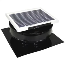 365 cfm brown powder coated 5-watt solar powered roof mounted exhaust attic fan