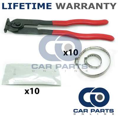 CV Boot Clamp & Grease Kit – Pair Of Clamps & 2 Tubes Of Grease, Universal Fit For Most Cars/ATVs 3 thumbnail image