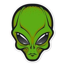 Alien Ufo Vinyl Decal Sticker Indoor Outdoor 3 Sizes 7886