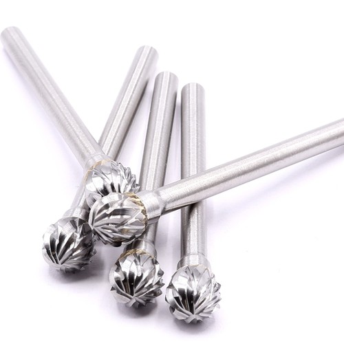 5x VHM Fräser 6mm rund Frässtift Raspel Gravur für Dremel Proxxon Kugelform - Bild 4 von 6
