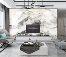 3D Grey Mountains K5675 Wallpaper Mural Self-adhesive Removable Sticker Kay