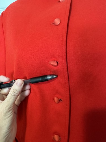 Vintage Pendleton Blazer Damen Jacke 4-6 rot 100 % Schurwolle hergestellt in den USA - Bild 5 von 8