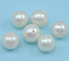 Genuine Freshwater Pearls Near Round  Cream / Ivory / White Jewellery Making A