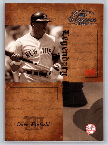 2004 Donruss Classics #LH-29 Dave Winfield Legendary Hats #/50