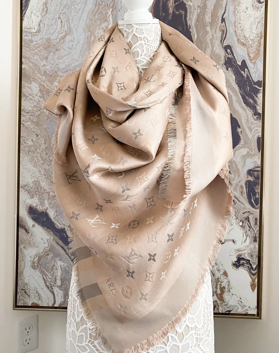 Louis Vuitton Monogram Shine Silk Shawl