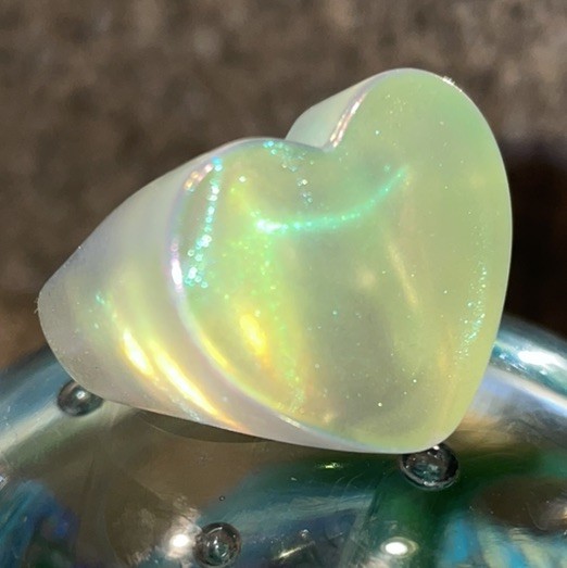 Iridescent Heart Chunky Lucite Ring!!!