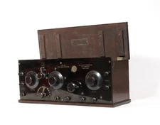 1922 Kennedy 281 Radio w/Tipped, Pink Glass 1-Amp UV-300 Detector Tube * Works