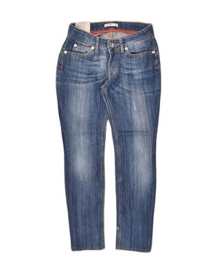 LIU JO Damen Skinny Jeans W28 L26 Blau Baumwolle AO39