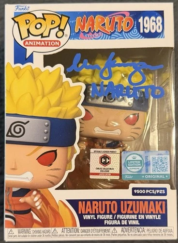 Funko Pop! Naruto Uzumaki #1968 LE 9500 Signed JSA Certified