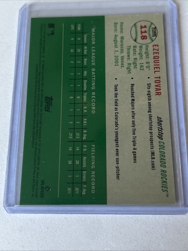 TOPPS 2023 CROMO PLATINO EZEQUIEL TOVAR VERDE TOILE RC/99 - Imagen 2 de 2
