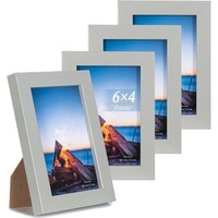 Bilderrahmen 2Er Set Scholar Tree Grau 30X40 Cm Mdf Holz-Rahmen Acrylglas