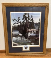 “Boundary Waters" Eagle 1990 Limited And Collector’s Edition By Leo Stans Signed