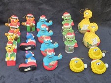 Vintage Lot of 19 Jim Hensen Plastic Sesame S...