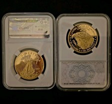 2022 - One Ounce .999 Gold American Eagle - 24k Fine (BU) Glided Repro Coin