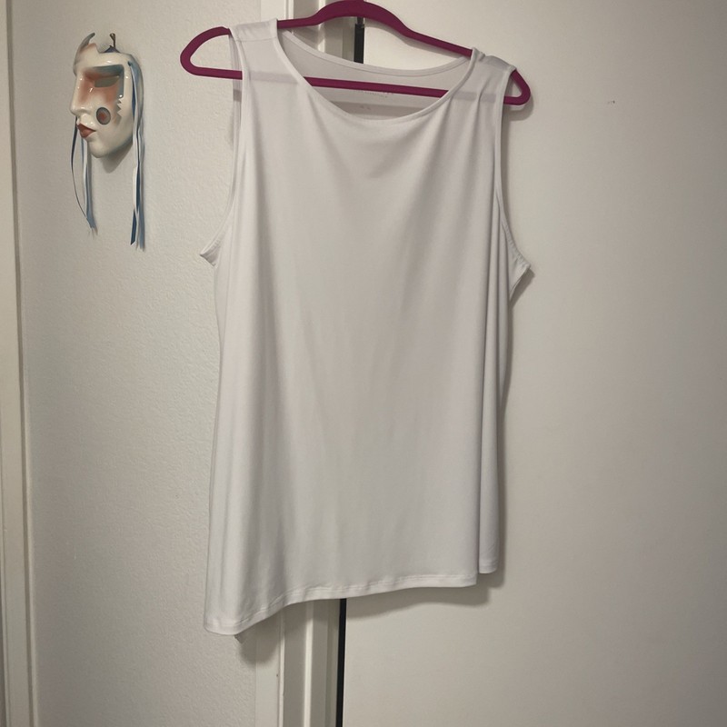 Susan Graver Modern Essentials Liquid Knit  Pure White XL NWOT