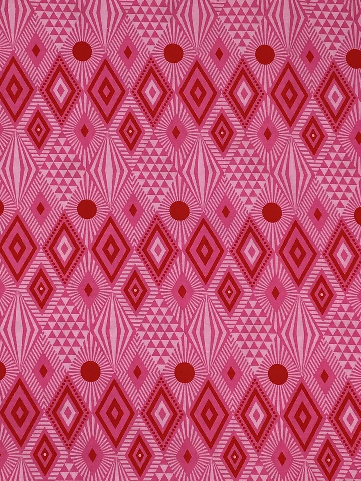 Tula Pink Fabric Tabby Road Lucy Strawberry Fields 100% Cotton OOP Fat Quarter - Image 2 of 2