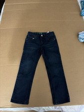 Levi's 511 Jeans Youth Boys Size 7 Reg Black Denim Adjustable Waist