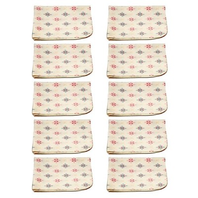 Calabria Japan Colorful Star Microfiber Cleaning Cloth Butterscotch 10 Pack Clea