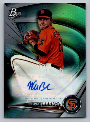 2022 BASEBALL WILL BEDNAR AUTO SAN FRANCISCO GIANTS #TOP-92 - 第 1/2 張圖片
