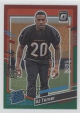 2023 Panini Donruss Rated Rookie Optic Preview Red & Green Prizm DJ Turner 1s0k