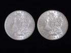 1885 & 1886 Morgan Silver Dollars Brilliant Uncirculated 120711