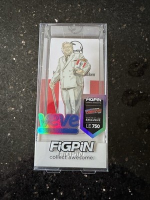 Figpin 1784 Colonel Sanders Silber KFC VEVE Exclusive Collectible NYCC LE750 Pin