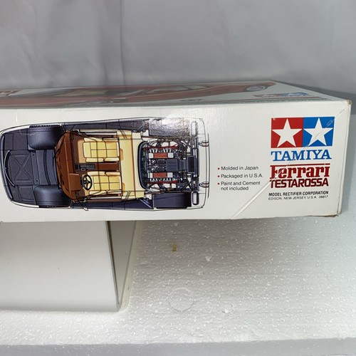 Tamiya 1/24 Ferrari Testarossa Model Kit # 2459A Vintage Complete - Picture 8 of 14
