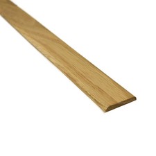 Solid Oak 35mm wide Cover Strip 1m Length - Unfinished / Lacquered / Oiled