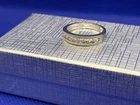 Vintage Eternity Milgrain Band Sterling Silver 925 Stamped Absolute CZ  - Size 8