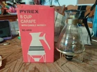 Pyrex 8 Cup Carafe Wi Candle Warmer,  # 4608 Boxed Atomic Vintage