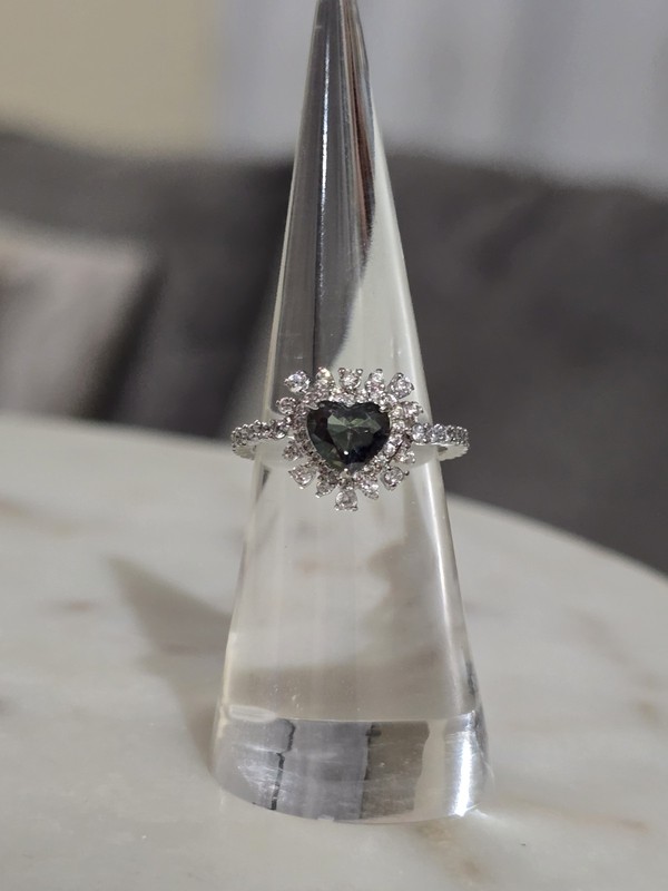 Bomb Party June 2026 Ring RG92012 "Hearts On Fire" Alexandrite on Rhodium Size 6