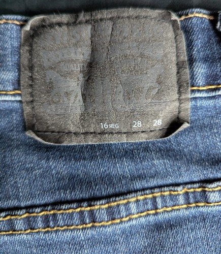 Lot of 2 - Levi’s 511 Slim Fit Jeans Youth Boys Size 16 28x28 2 Blue - Picture 6 of 19