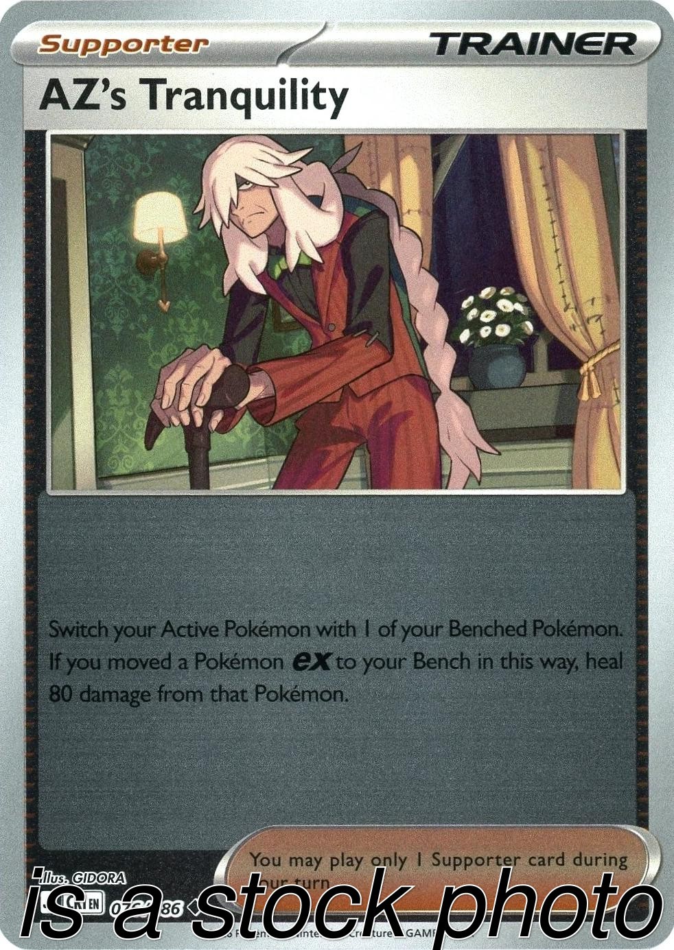 AZ's Tranquility 076/086 Chaos Rising Reverse Holofoil Pokemon (LP-NM)