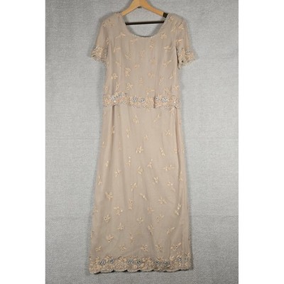 VTG Stenay Silk Beaded Maxi Dress Sz 16 Nude Embroidered Formal Gown PLEASE READ | eBay VTG Stenay Silk Beaded Maxi Dress Sz 16 Nude Embroidered Formal Gown PLEASE READ | eBay