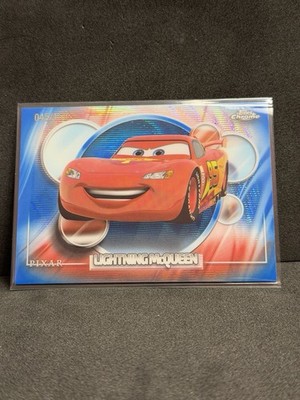 2026 Topps Chrome Disney Lightning McQueen #20 Blue Wave Refractor /150