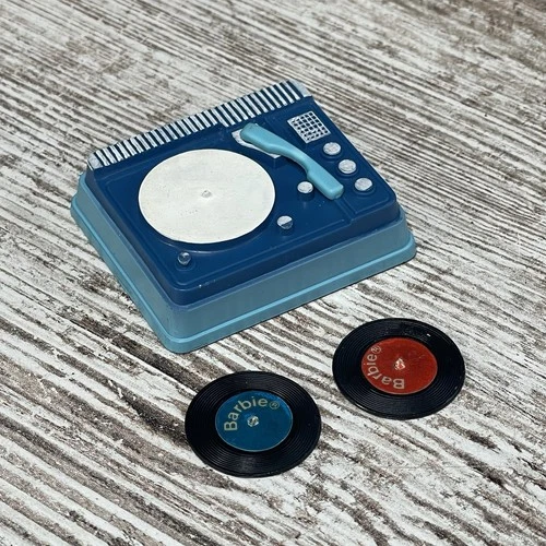 1960s Barbie Francie Dance Party Record Player w/ 2 Records - Fast Shipping!