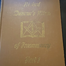 Masonic Ritual and Monitor; Duncan's ; 1948 Freemasonry Guide; Vintage