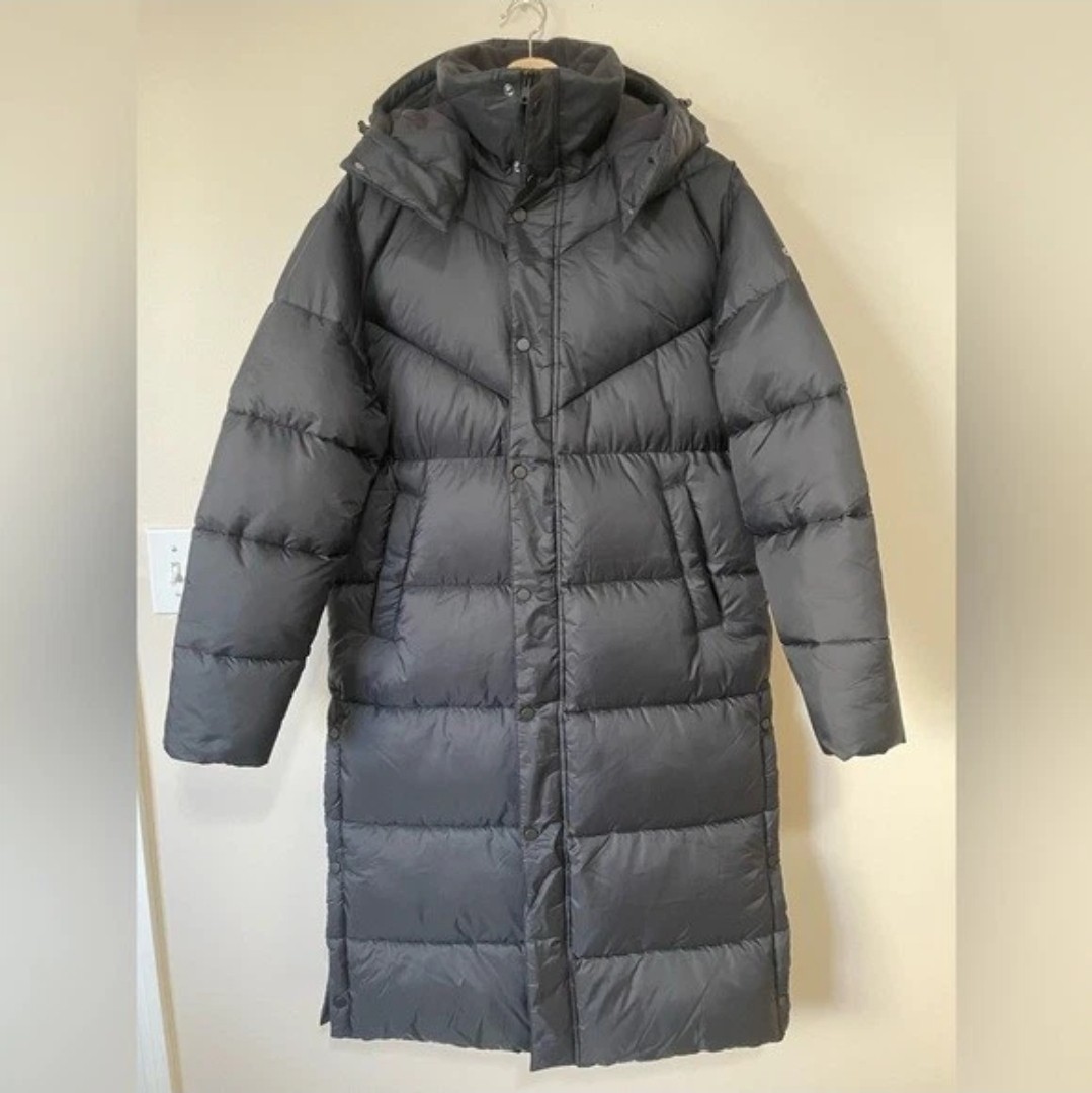 NEW ALO Gold Rush Puffer Trench Long Coat Jacket | US XS Unisex | eBay