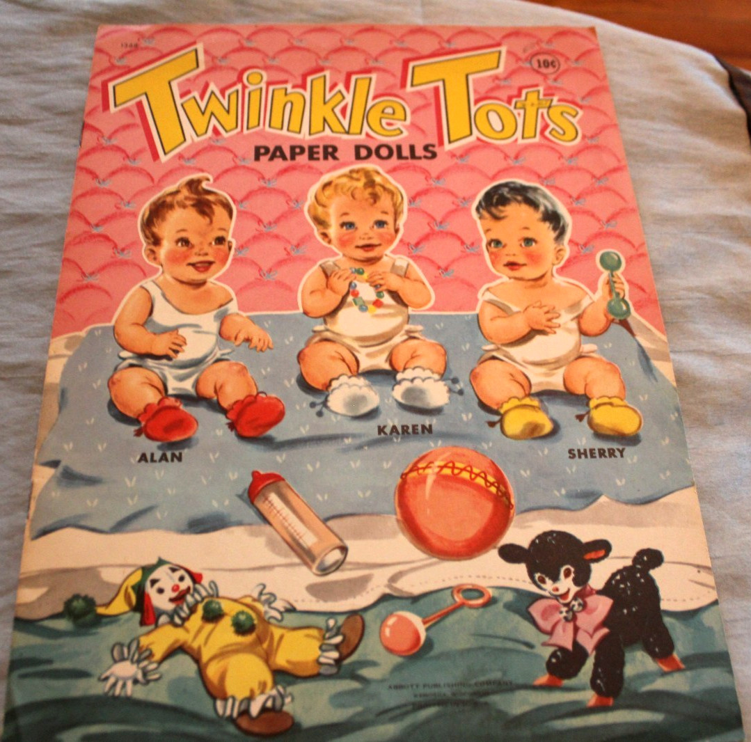 Vintage Lot of 4 Saalfield Paper Dolls Uncut Various Companies