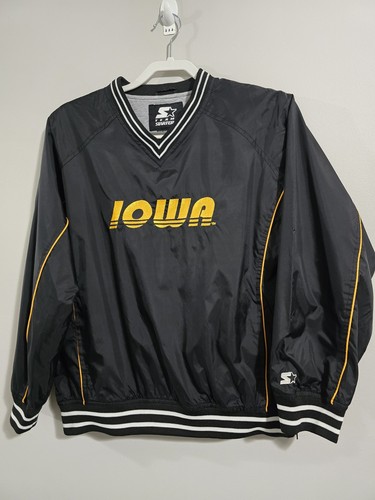 Vintage NCAA Iowa Hawkeyes Pullover Starter Jacket Youth Sz Large 10/12 - Picture 5 of 17