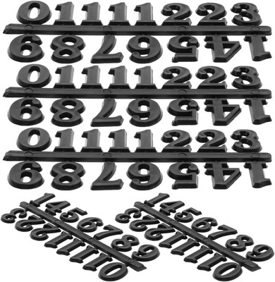 5 Sets Clock Numbers Self Adhesive Black Arabic Number DIY Digital Clock Accesso