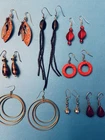 Lot of Vintage Modern Costume Jewelry Hoop Dangle Earrings Fashion