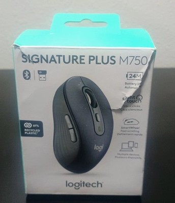 Logitech Signature Plus M750 L Mouse - Optical - Wireless - 32.81 ft -
