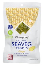 Organic Ginger SeaVeg Crispies Multipack 20g (Clearspring)