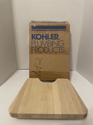 KOHLER K-5916-NA TRIESTE HARDWOOD CUTTING BOARD IN BOX VGC