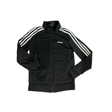 Adidas Youth Black Track Jacket 3 Stripes Youth Size Small