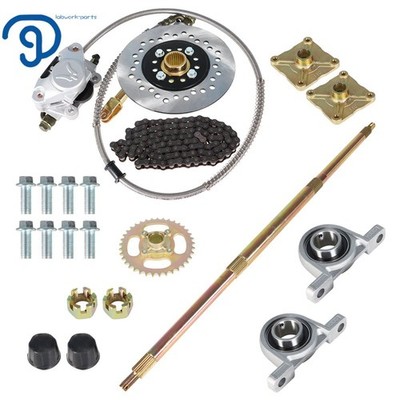 32'' Drift Trikes Rear Axle Assembly Kit Shaft +Hub+ Chain+ Brake Master Cylinder