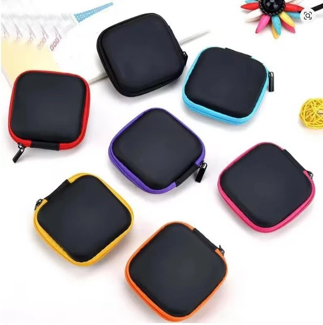 Portable Hard Case Pouch Handy Storage Bag for Earphone Headphone Adapter - image 4 of 4