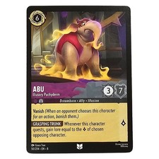 Aladdin Disney Lorcana Trading Card Abu Illusory Pachyderm 50/204 NM